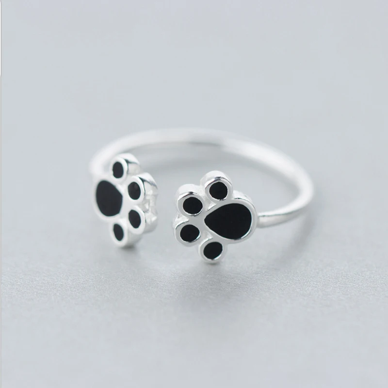 Pure 925 Sterling Silver Ring Korea New Design Fashion Cute Cat Claw Open Ring Women Jewelry
Pure 925 Sterling Silver Ring Korea New Design Fashion Cute Cat Claw Open Ring Women Jewelry
