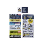 cheap custom paper advertising DL flyer fridge magnets for refrigerators paper printed fridge magnet