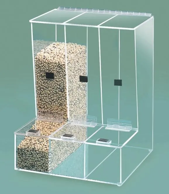 Acrylic Clear Candy box Supermarket Acrylic sweet showcase Acrylic Cereal Dispenser