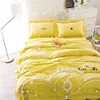 100%cotton Stone Washed Preshrunk pure color Bedding sets bed sheet