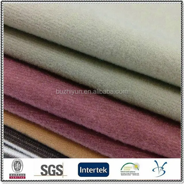 cheap 100 polyester brushed tricot knit bingding loop velvet