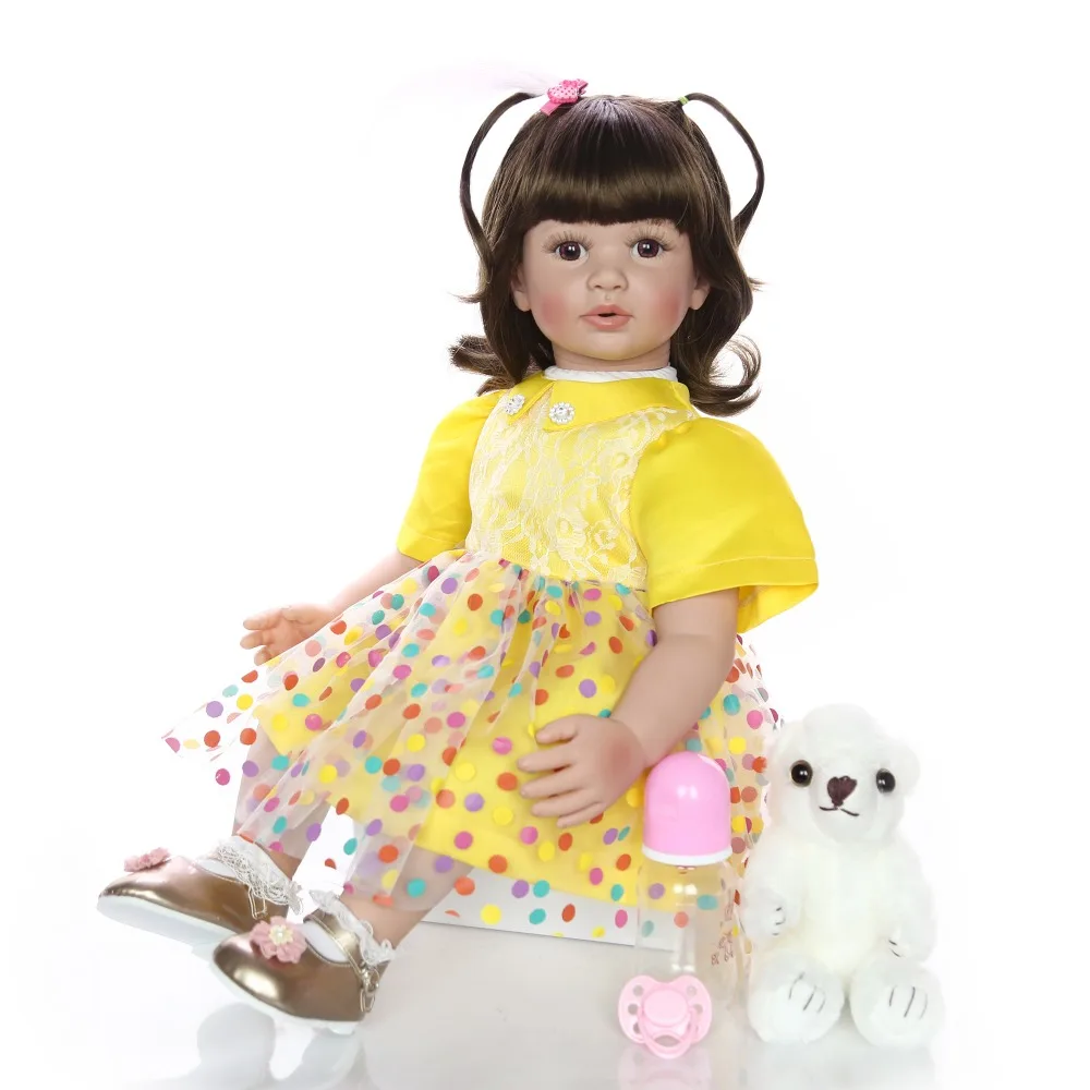 New Arrival 24 Inch Soft Vinyl Cloth Body Girl Princess Doll Toy Reborn Baby Doll for Children's Day Gifts Kids Birthday Present
New Arrival 24 Inch Soft Vinyl Cloth Body Girl Princess Doll Toy Reborn Baby Doll for Children's Day Gifts Kids Birthday Present