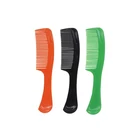 Wholesale Plastic Detangling Rake Handle Medium Tooth Shower Hair Comb