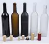 LB-010 Dark green / brown / transparent glass wine bottle various capacity200ml 375ml 500ml 750ml