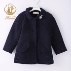 Nimble Wholesale Kids Boutique Thick Clothes Woolen Fabric Girls Winter Coat