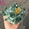 Wholesale Natural Dropshipping Crystal Healing Green Ghost Crystal Quartz Cluster Mineral