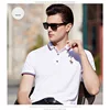 White Sublimation Collar Printing Golf Polo T Shirt with Embroidery