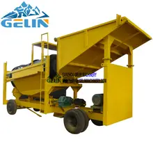 Complete full sets stones and granite crusher tire mobile screening plant
