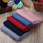 TR cotton Soild color promotion gift 100% viscose cheap plain scarf