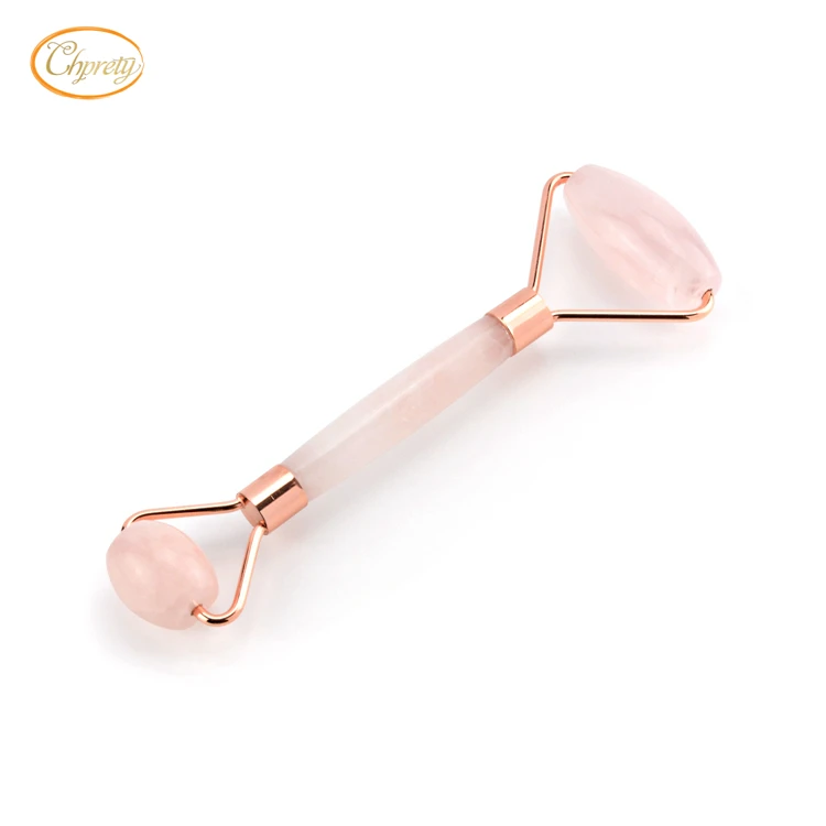 2019 best selling beauty real natural rose quartz stones jade roller face and body massager products