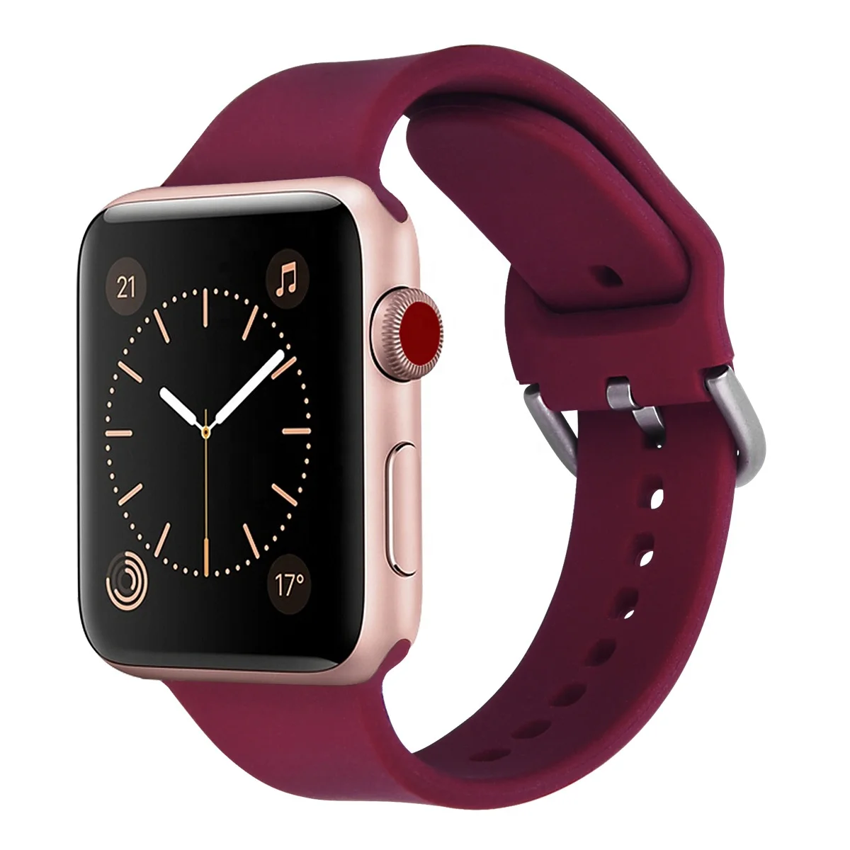 2019 New buckle silicone strap for Apple Watch Fashionable design soft rubber watch band for iwatch
2019 New buckle silicone strap for Apple Watch Fashionable design soft rubber watch band for iwatch