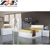 Modern china foshan bed room furniture bedroom set , modern new high gloss painting MDF home furniture bedroom set