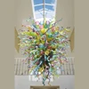 Christmas Decor Hand Blown Murano Glass Chandelier LED Bulbs Modern Ceiling Light