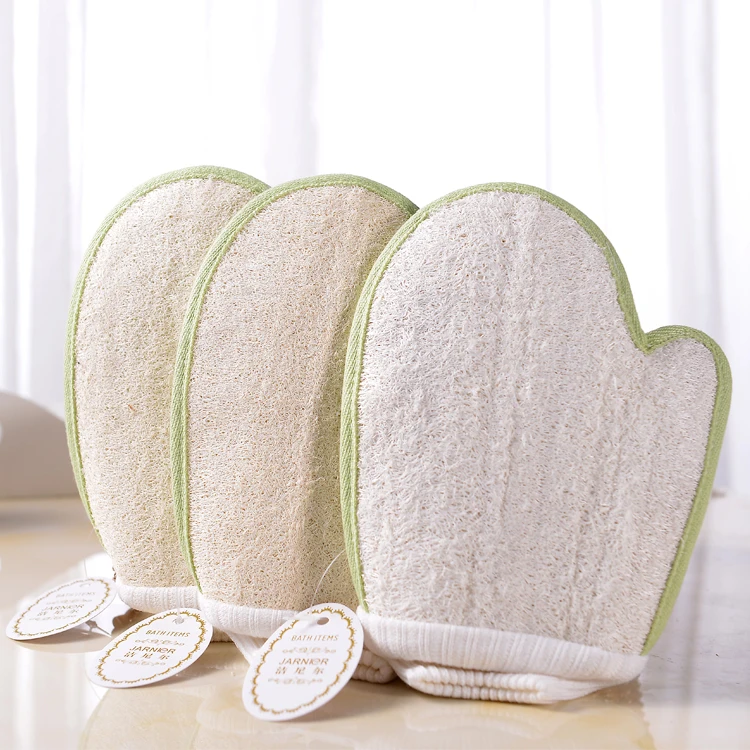 Natural Loofah Sponge Bath Massage Brush Body Cleaning Exfoliator Washing Glove Towel