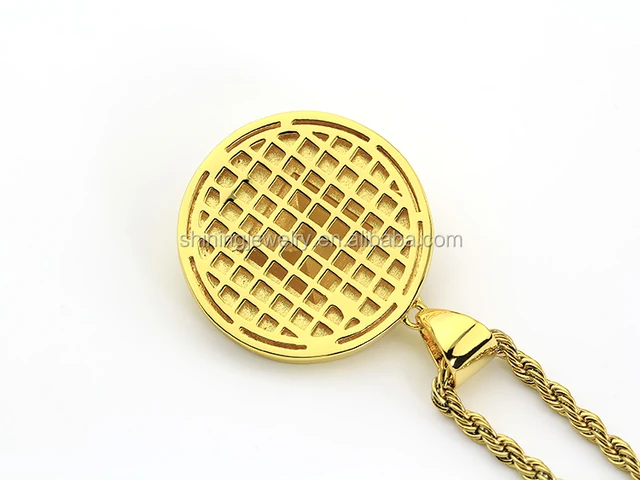 gold plating hip hop fashion pendant necklace egypt pyramid