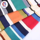 custom printed silk georgette stripe chiffon fabric for chiffon dress in 100 polyester