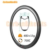 Factory 700C road bicycle 45x25mm U shape carbon clincher tubeless bicycle rims carbon wheelset
