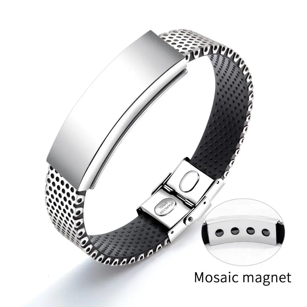 Man business accessories silver stainless steel watch strap creative adjustable bracelet 
Man business accessories silver stainless steel watch strap creative adjustable bracelet