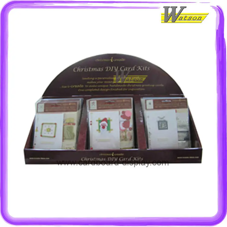pop cardboard gift card counter display box with customized