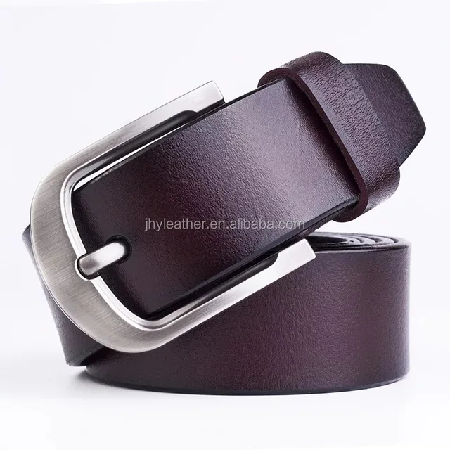 buckle pin belt men waist belt casual genuine leather men belt