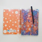 custom embossed printed eco-friendly clear pvc note book cover