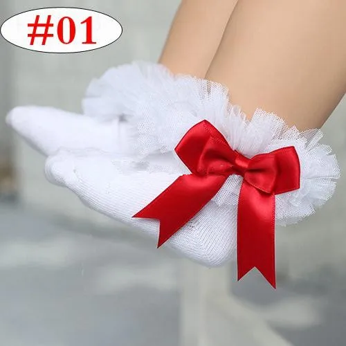 Q107026 0-6T Girls Socks with Bow Socks infant Princess Lace ruffle Socks Dancing 8colors
Q107026 0-6T Girls Socks with Bow Socks infant Princess Lace ruffle Socks Dancing 8colors