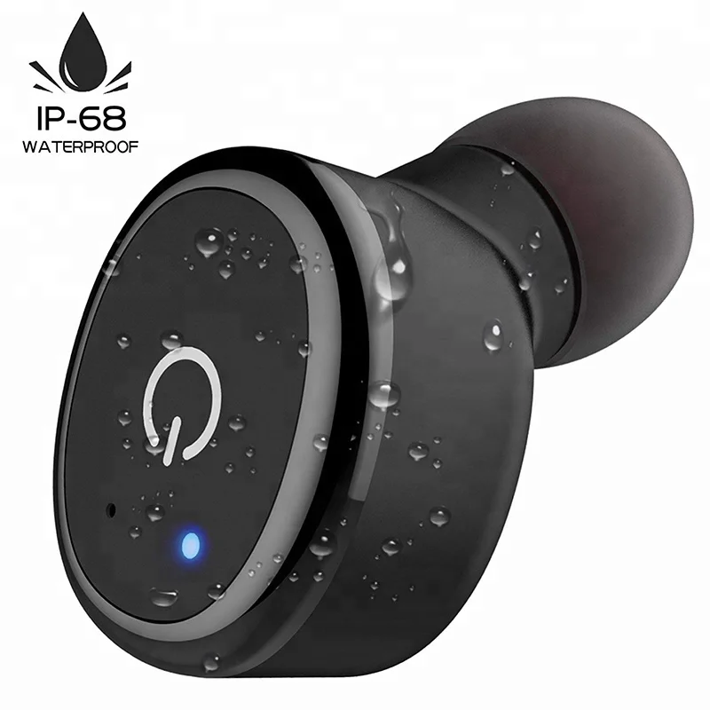 IPX8 Bluetooth Earphone, Wireless Earbud with Mic, Outdoor Sport Bluetooth Headset for iPhone Samsung iPad and Android, Black
IPX8 Bluetooth Earphone, Wireless Earbud with Mic, Outdoor Sport Bluetooth Headset for iPhone Samsung iPad and Android, Black