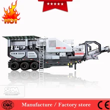 China track mount jaw crusher , track mounted compact crushing machine