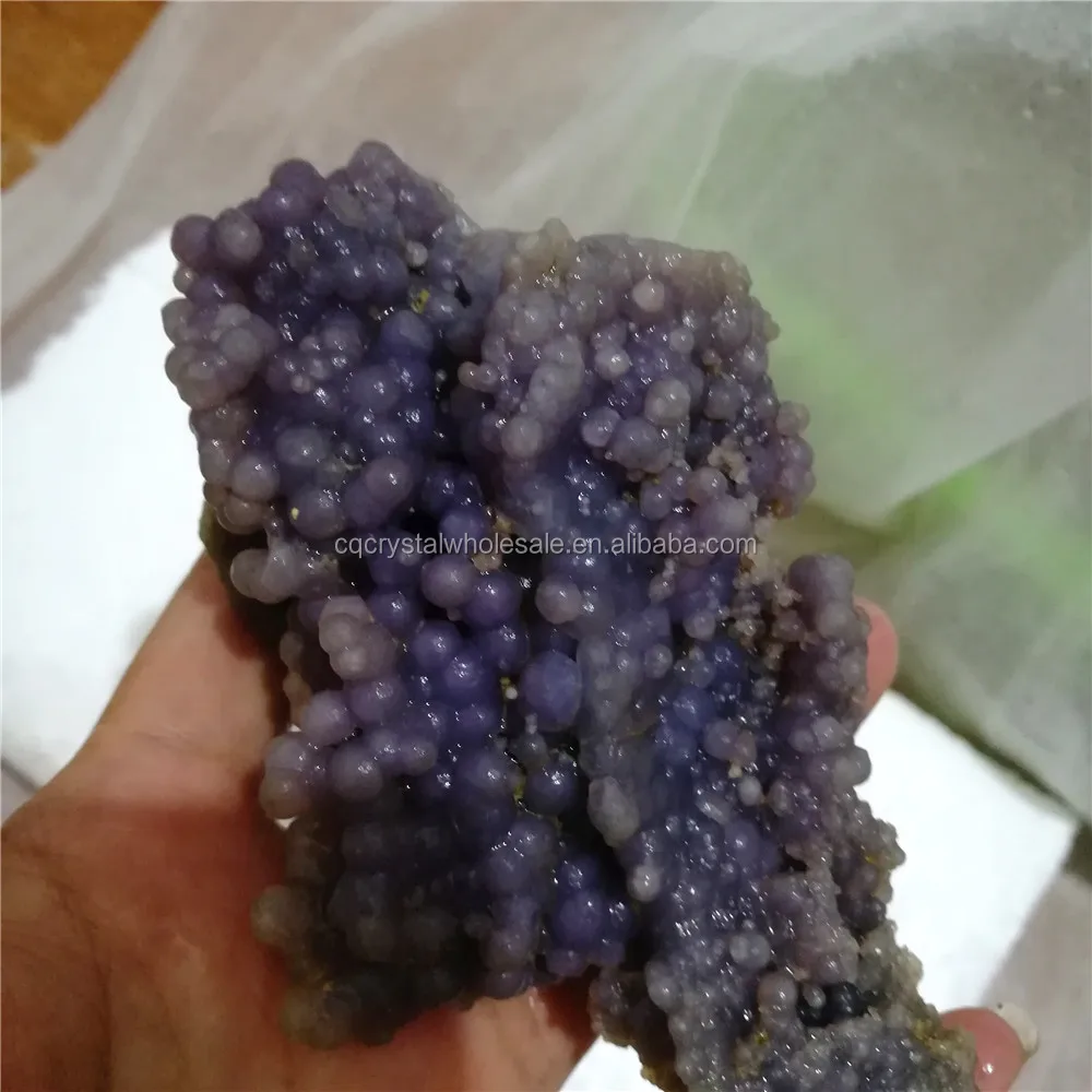 purple grape agate cluster amethyst mineral stone crystal for