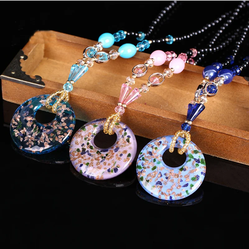 2018 new ethnic style Necklace vintage sweater necklace female, Bohemia beaded chain round glass pendant necklace, As picture
2018 new ethnic style Necklace vintage sweater necklace female, Bohemia beaded chain round glass pendant necklace, As picture
