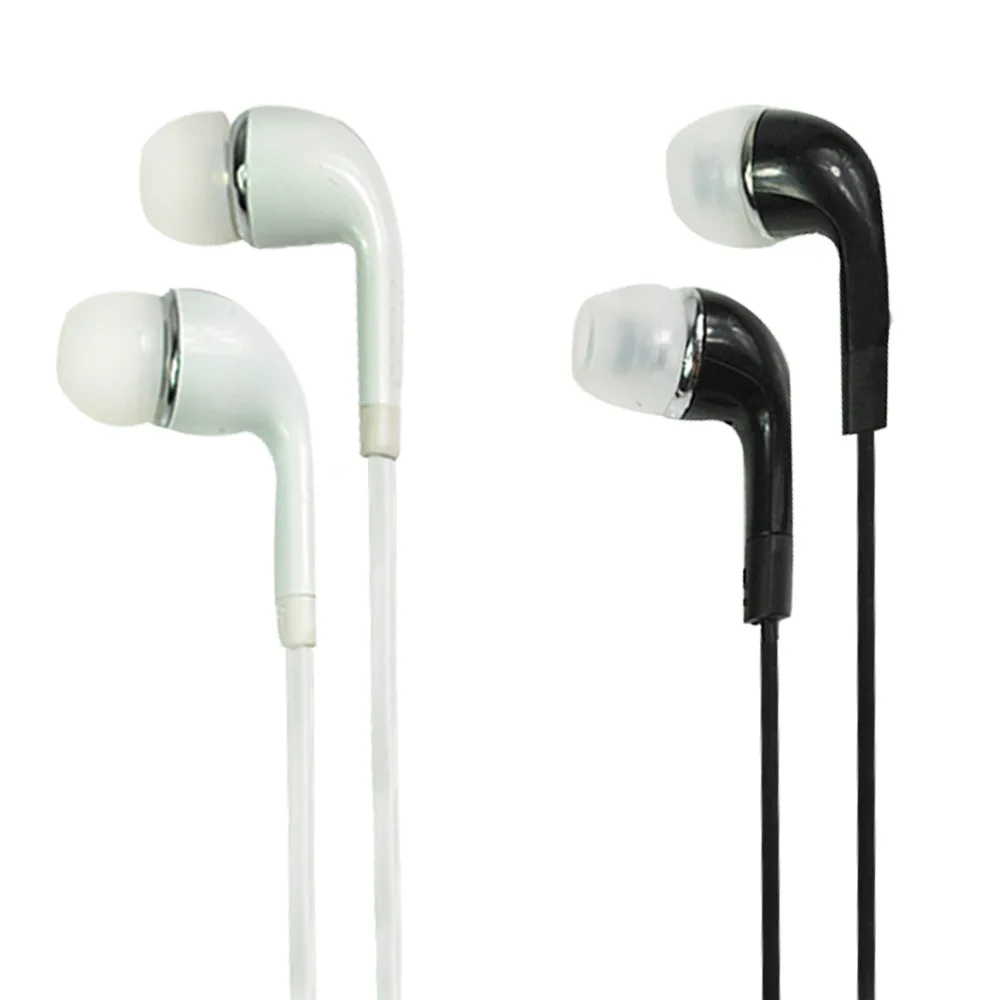 For Samsung S4 JB J5 Earphone With Mic And Volume Control White Black Handsfree headphone - ANKUX.COM