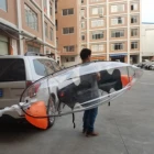 Wild water lake beach leisure transparent fishing boat upset PC hull special carbon fiber stabilizer bar new players
