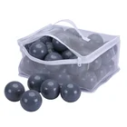 promotion China cheap crush proof soft anti-flexible bpa free black grey ball pit toy balls