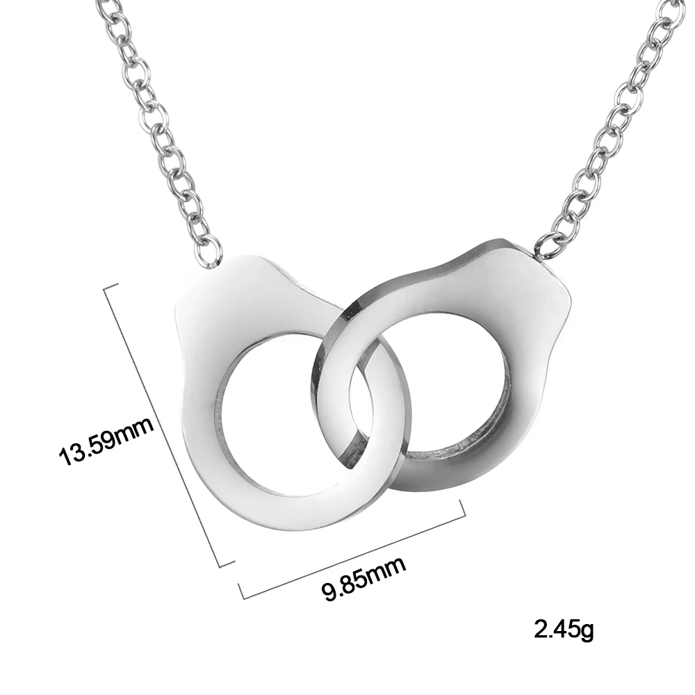 Stainless Steel Handcuff Link Chain Women Jewelry Necklace, Steel color,can custom color
Stainless Steel Handcuff Link Chain Women Jewelry Necklace, Steel color,can custom color
