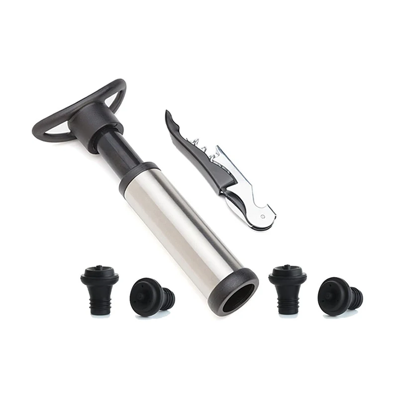Oem available vacuum wine saver pump with colorful design box, Stainless steel material color
Oem available vacuum wine saver pump with colorful design box, Stainless steel material color