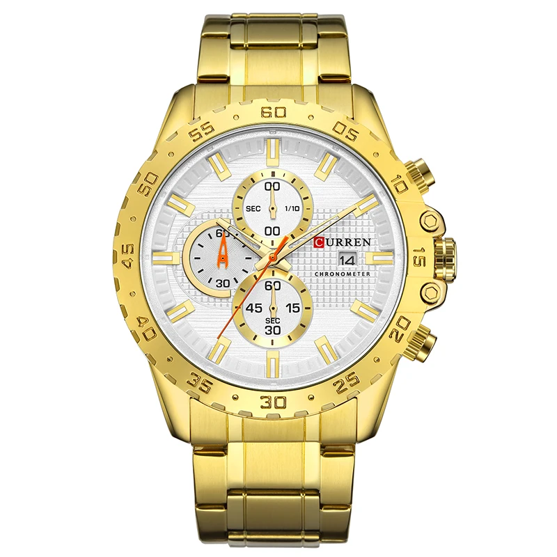 CURREN 8334 Men Popular Design Three Small Dial Quartz Watch Stainless Steel Chronograph Business Wristwatch, 4 colors
CURREN 8334 Men Popular Design Three Small Dial Quartz Watch Stainless Steel Chronograph Business Wristwatch, 4 colors