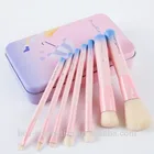 Cute pink 7pcs makeup brush, eyeshadow professional cosmetic brushes, Foundation brush kit