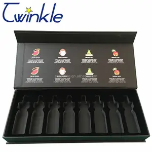 rigid cardboard magnetic closure gift box with cut out eva