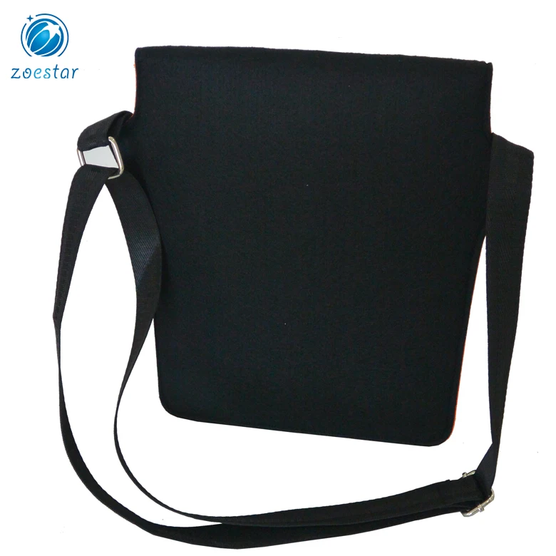 Small Sleeve Pouch Felt Cellphone Shoulder Bag with Adjustable Shoulder Strap