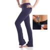boot cut black camel toe female foot capri yoga sport pants with pockets yoga leggings