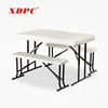 modern outdoor restaurant seat foldable plastic bench and table
