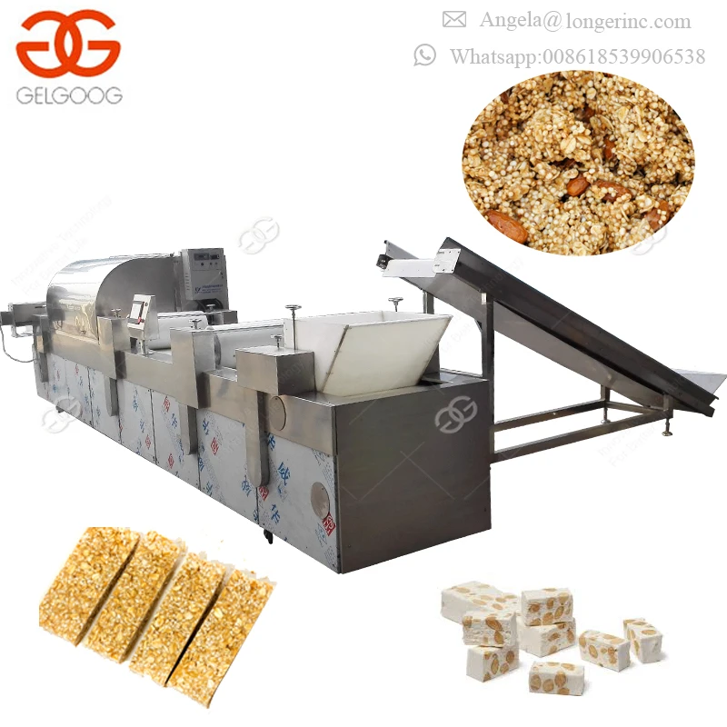 Industrial Sesame Snap Making Cereal Bar Chikki Museli Bar  Moulding and Cutter Peanut Candy Cutting Machine