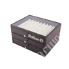 in stock! low price custom lacquer multi tiers wood pen box with clear window for display