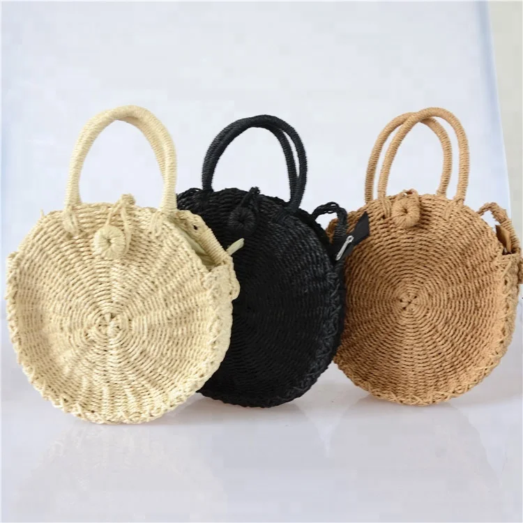 2018 Summer Female Round Straw Beach Bag
2018 Summer Female Round Straw Beach Bag