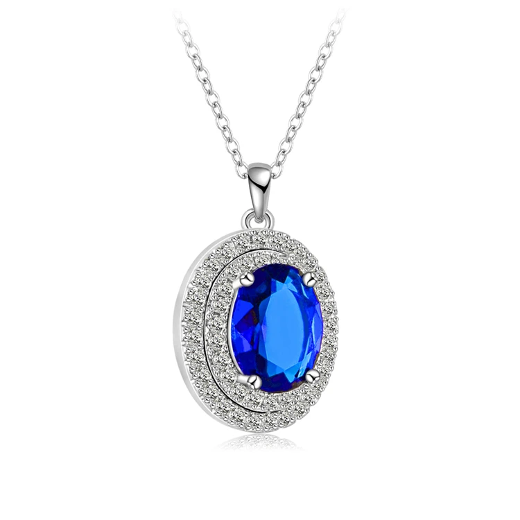LZESHINE Luxury Copper Royal Blue Oval Cubic Zirconia Pendant Necklace For Women CNL0063-B
LZESHINE Luxury Copper Royal Blue Oval Cubic Zirconia Pendant Necklace For Women CNL0063-B