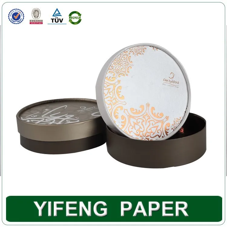 custom printed handmade paper cylinder box/round box/tube box
