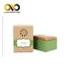 Custom design kraft paper box with flower window for handmade soap packaging boxes