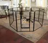 USA Warehouse 8-panel Heated metal wire designer iron fence dog kennel / pet dog playpen for dogs