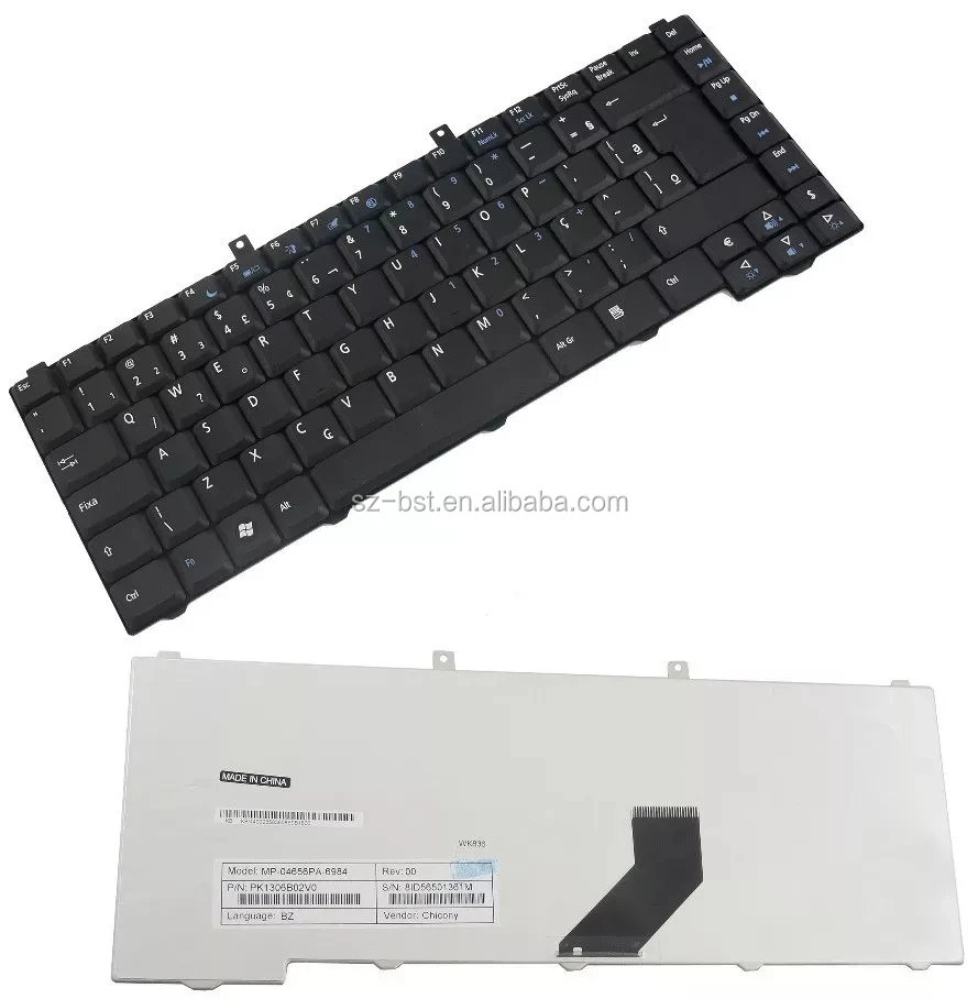 Notebook /laptop Teclado br layout For Acer As 1670 3100 3650 3690 5100 5110 5610 5630