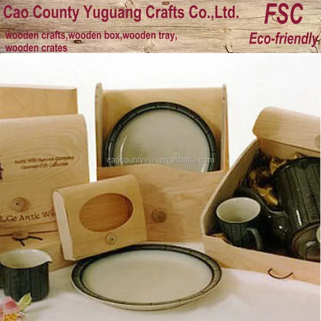wholesale christmas gift box birch veneer wood packaging box for